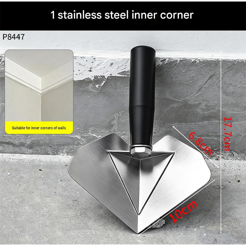 Stainless Steel Corner Trowel 90 Degree Internal External Drywall Plaster Finishing Tool Easy for Wall Angle DIY Construction