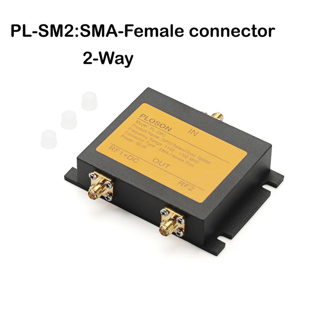 PLOSON GPS/Galieo/Gnss 2-Ways/3-Way/4-Way Antenna Power Splitter 1100-1700MHz GPS Antenna Splitter Divider for Ship Marine