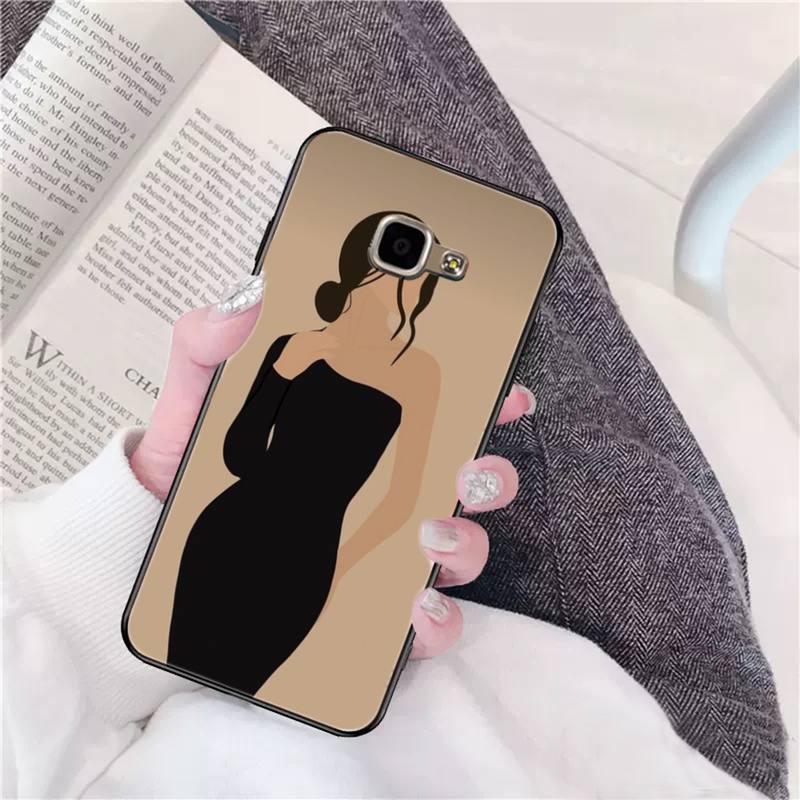Girl Illustration Phone Case For Samsung Galaxy A51 A50 A71 A21s A31 A41 A10 A20 A70 A30 A22 A02s A13 A53 5G Cover Coque