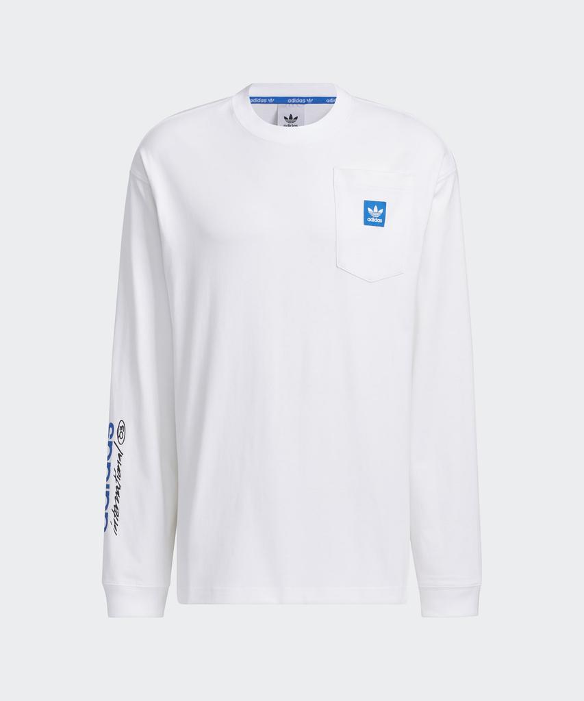 adidas City Skate Long Sleeve Tee - White / Jc6833