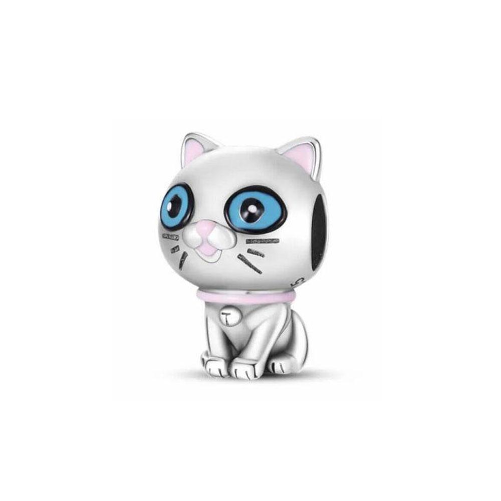 Copper Cute Cat Fish Cross Star Dog Dangle Beads Fit Original Charms Bracelets Diy Bead Women Jewelry Making