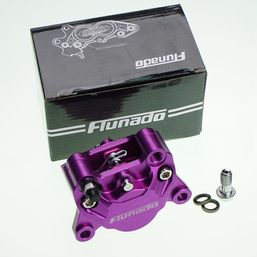 

Тормозной суппорт для электровелосипеда, один комплект, поршень, 84 мм, крепление для переднего и заднего колеса, кронштейн для ротора диска 180, 200, 220 мм для Honda, Yamaha, Kawasaki фиолетовый