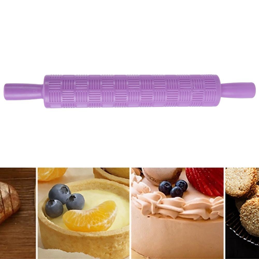 3D Pattern Pattern Rolling Pin Non-Stick Cookie Rolling Pin Patterned Dough Roller Clay Craft