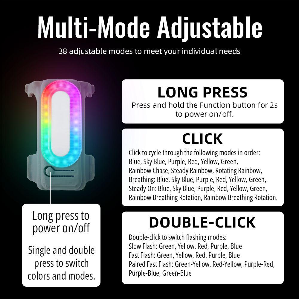 Colorful Flash LED Night Flight Light Rechargeable 2-IN-1 LED Landing Gear Lightweight Color-Changing for DJI NEO 2
