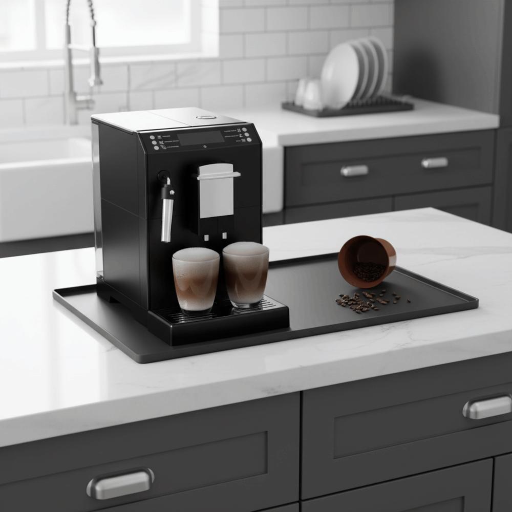 Wear-resistant Silicone Coffee Machine Mat Non-Slip Countertop Protector Mat  Kitchen