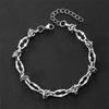 Hip-hop Cuban Knotted Titanium Steel Splicing Non-fading Bracelet Ins Trendy Niche Design Men's Cold Style Jewelry Women