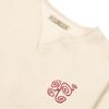 BUFOTOX Spiral V-Neck Shirt Ivory