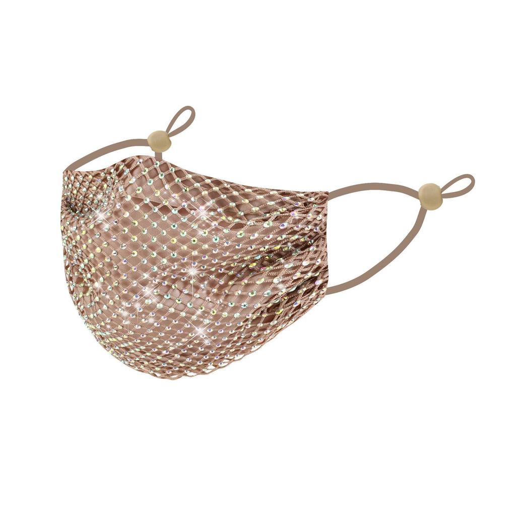 En'ai De Men's Rhinestone Sunscreen Mask - Summer Style, Thin and Protective