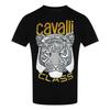 Cavalli Class Mens Tiger Print Logo T-Shirt