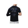 Li-Ning Geometric Print Loose Breathable Crew Neck Short Sleeve T-Shirt Men Tops Black ATST091-7