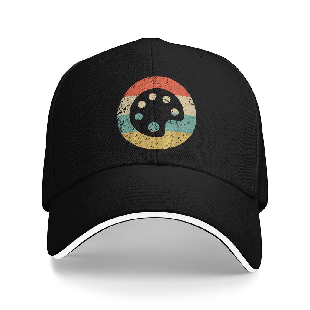 Artist Art Teacher Retro Paint Palette Casual Baseball Cap Summer Trucker Hat Sun Visor Camping Hip Hop Hats Baseball Caps