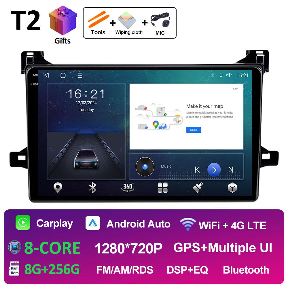 Bluetooth Car Video Radio Player For Toyota Prius XW50 2015 2016 2017 2018 2019 2020 Cooling Fan DSP Stereo Autoradio Head Unit