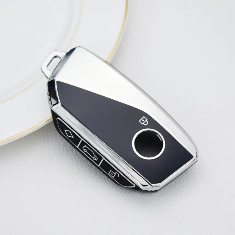 Soft Tpu Car Key Case Cover Smart Key Shell Fob Protector For Bmw X7 G07  7 Series Ix Xm I7 X7 Energy Accessories