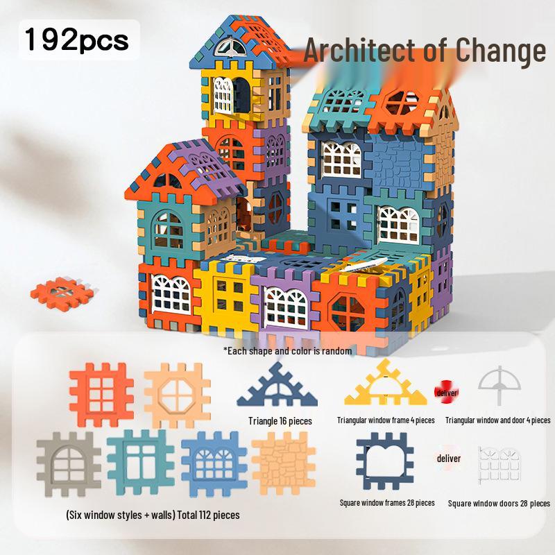 Large Particle Interlocking Building Blocks for Children - Pretend Play Construction Toy for Boys