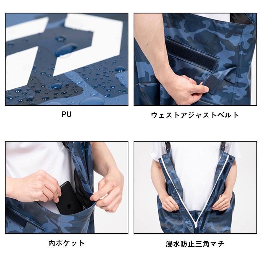 DAIWA PU Ocean Half Overalls Navy DR-6323P