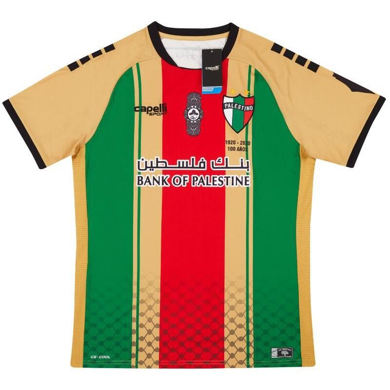 Palestino 2024-2025 Home Away Soccer Jersey Mens Short Sleeve Football Kit Cotton Blend Performance Sportswear