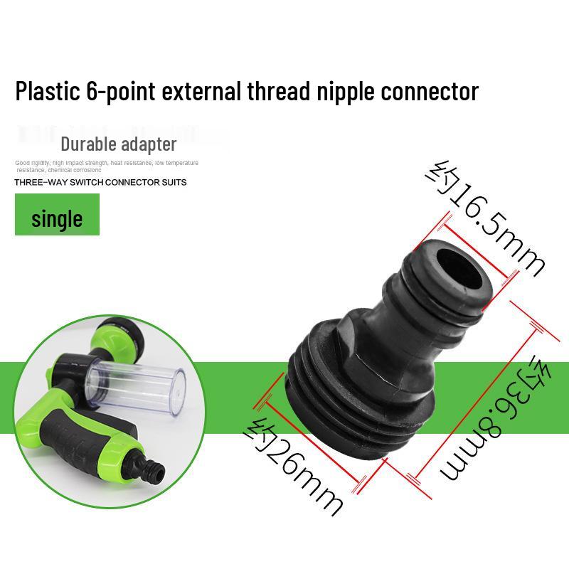 

Хвостовик для быстрого соединения водяного шланга с наружной резьбой 4/6 точек и адаптер для крана для автомойки