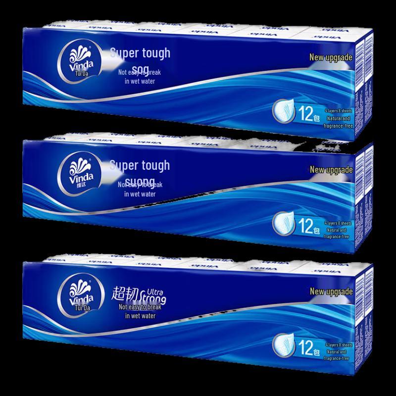 Vinda Ultra-Tough 4-Ply Handkerchief Tissues