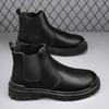 Men's Biker Boot Mens Boots Street Water Proof Casual Leather Shoes Trendy All-match Platform Anti-slip British Explosive Style