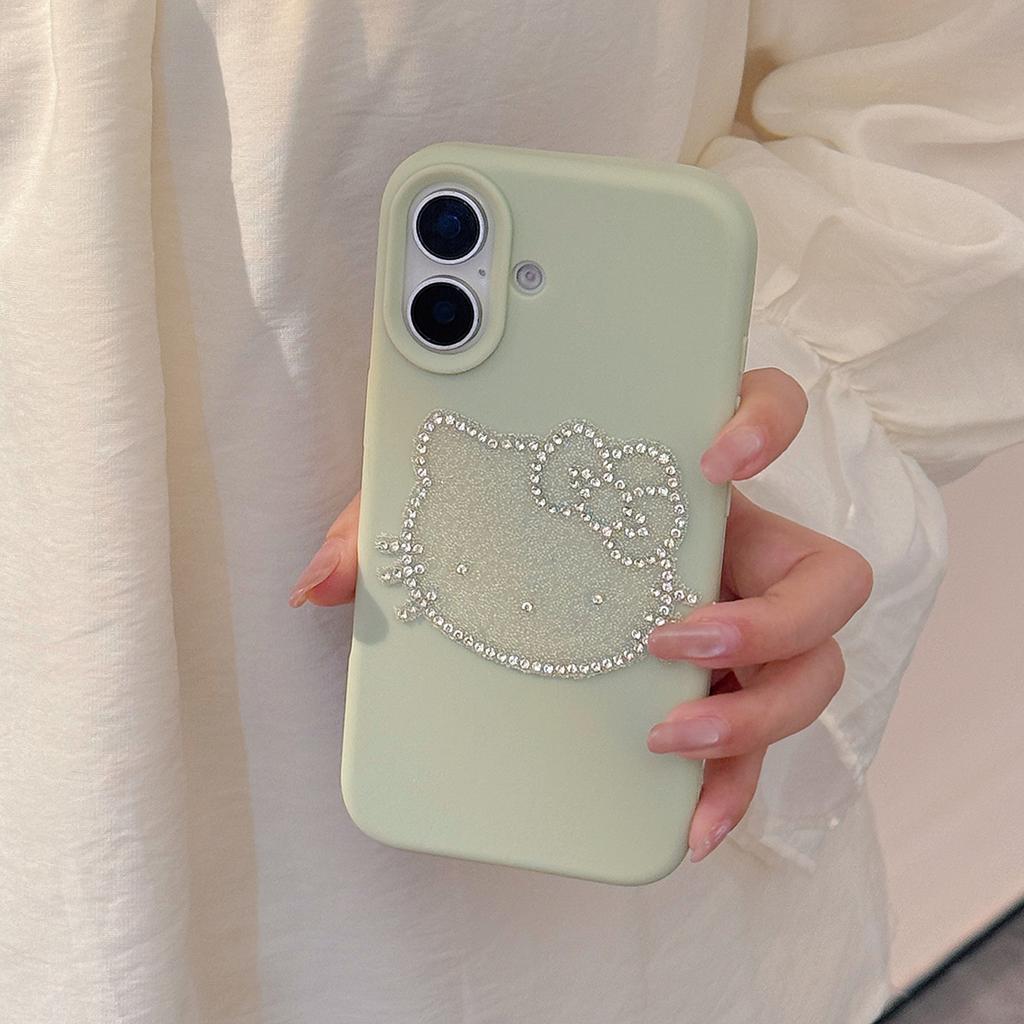 Funkelnde Katzen-iPhone Hülle für Apple iPhone 16, 17 und 18 Pro Max, Luxuriöses 3D Design, Sturzschutz