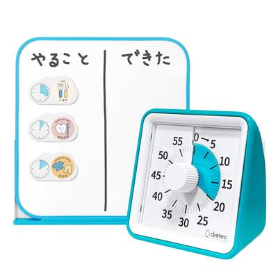 Dretec Preparación Horario Magnético Educativo para y Estudiantes de Escuela Primaria Niños Tablero, Temporizador, Pizarra Blanca, Autocomprobador, Tablero, Guardería,