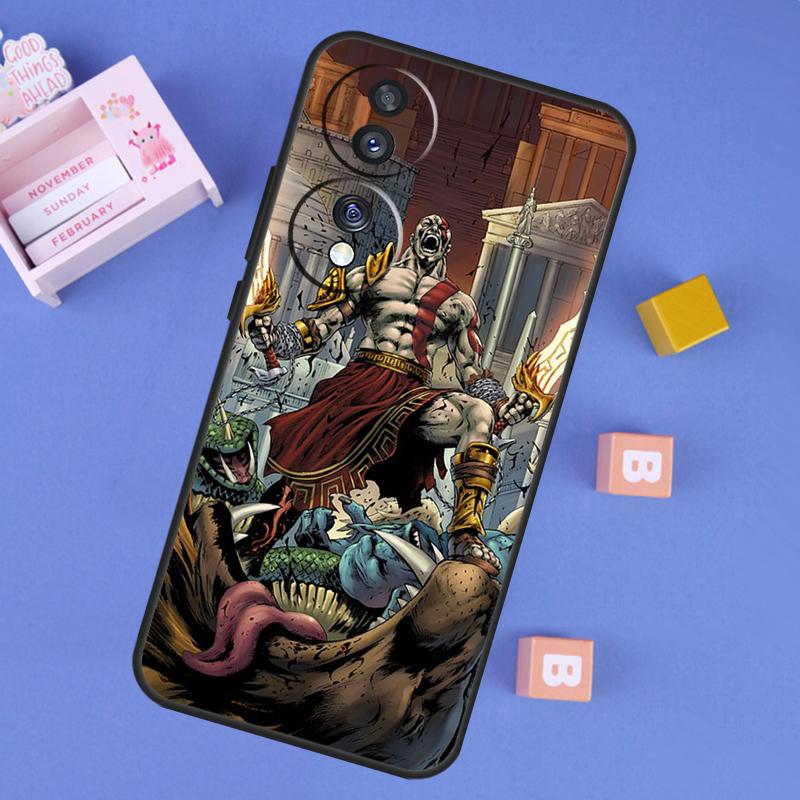

God Of War Case For Honor 200 400 Pro 50 70 90 Lite X9a X9b X9c X9d X8b X8c Win Magic 5 6 7 8 Pro Cover Honor 200