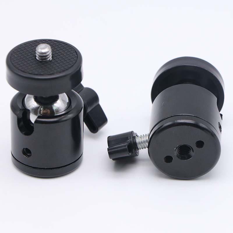 Universal 1/4" Swivel Mini Ball Head Tripod Mount Adapter For GoPro 13 Insta360 DSLR Camera Camcorder Light Bracket Accessories