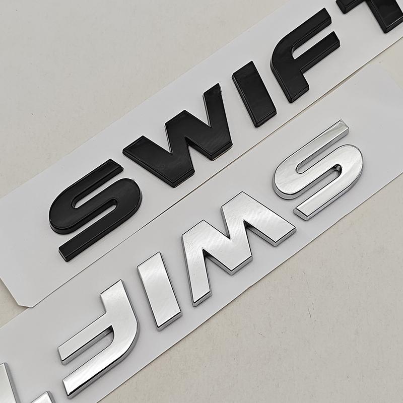 AAGN1 Pre SUZUKI Swift ABS Predný znak na auto Logo zadného kufra 3D odznak Nálepka Modifikovaná dekorácia s písmenami