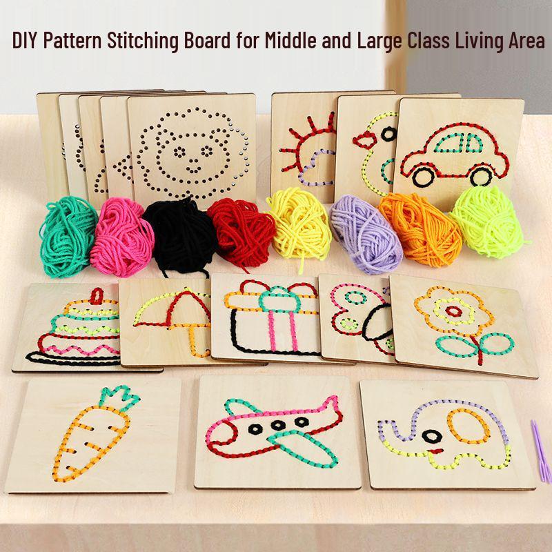 Montessori DIY Sewing Board for Early Learning & Crafting