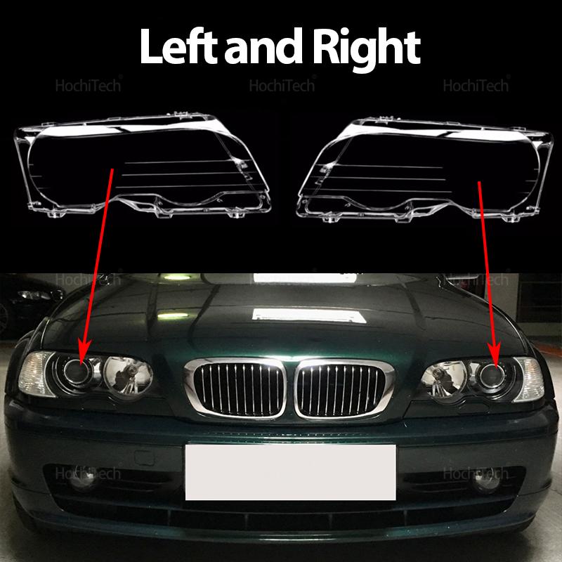 Head Lights Cover for BMW E46 Coupe Convertible 1999-2003 M3 2000-2006 Transparent Housing Headlights Lens Shell Glass Lampcover