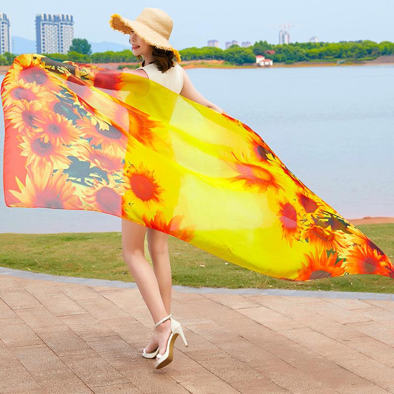 გაზაფხული/ზაფხული ახალი ქალის აბრეშუმის შარფი 90 * 90 სმ სიმულირებული აბრეშუმის ტილო კვადრატული შარფი მოდური პრინტიანი დიდი კვადრატული შარფი პროფესიონალური შარფი