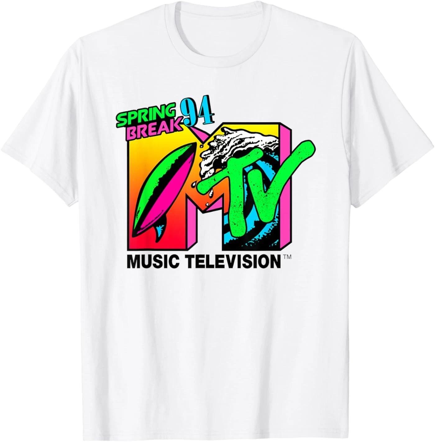 Classic MTV Logo Spring Break 94  Unisex T-Shirt M