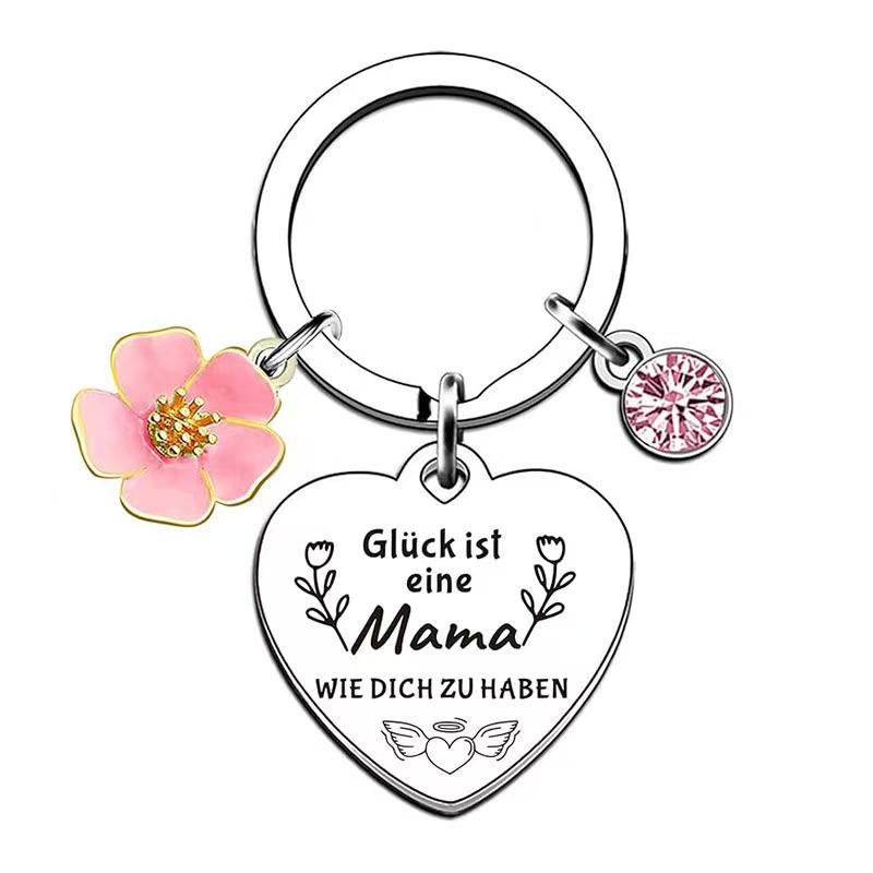 Pendant Gift Mothers Day Gift Stainless Steel Keychain Stainless Steel Keychain for Mothers Day and Fathers Day Backpack Bag Pendant