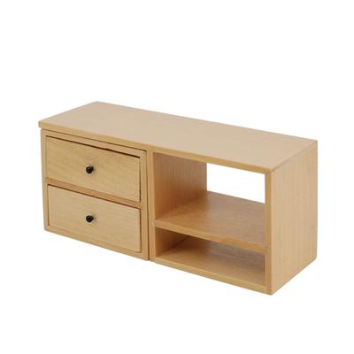 1:12 hölzerne Simulations-Desktop-Regale für Puppenhaus-Modell-Zubehör, Miniatur-Tisch, Puppenhaus-Spielzeug