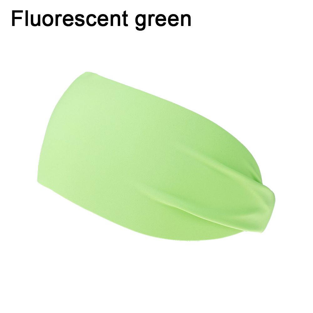 Non Slip Moisture Wicking Fluorescence Color Yoga Hair Bands Fitness Sweat Bands Sports Headband Running Hairband