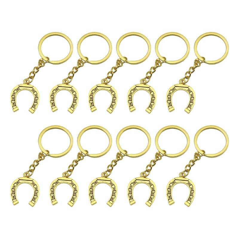 Convenient Metal Horseshoe Key Ring Featuring Clip Mechanism for Easy Key Attachment in Busy Lifestyles