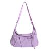 2026 New College Student Lazy Pleated Bag Large Capacity Cloud Bag Ins Style Crossbody Shoulder Bag Tote for Women