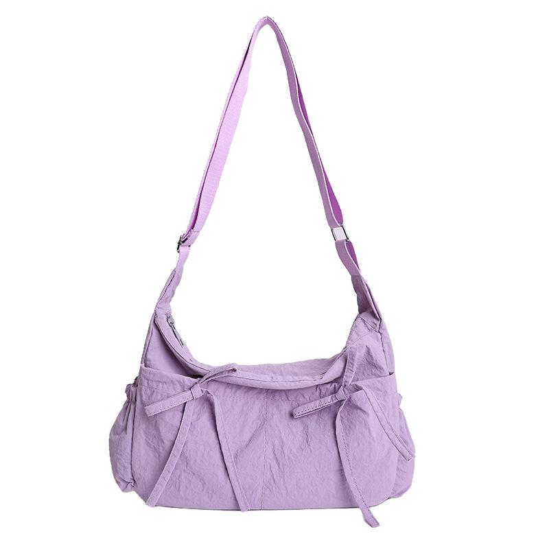 2026 New College Student Lazy Pleated Bag Large Capacity Cloud Bag Ins Style Crossbody Shoulder Bag Tote for Women