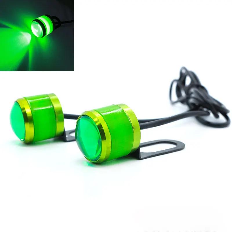 1Pcs Motorcycle Led Hawkeye Lights LED Grille Signal Lights 23mm Led Eagle Eye Lamp Daytime Running Light for Car