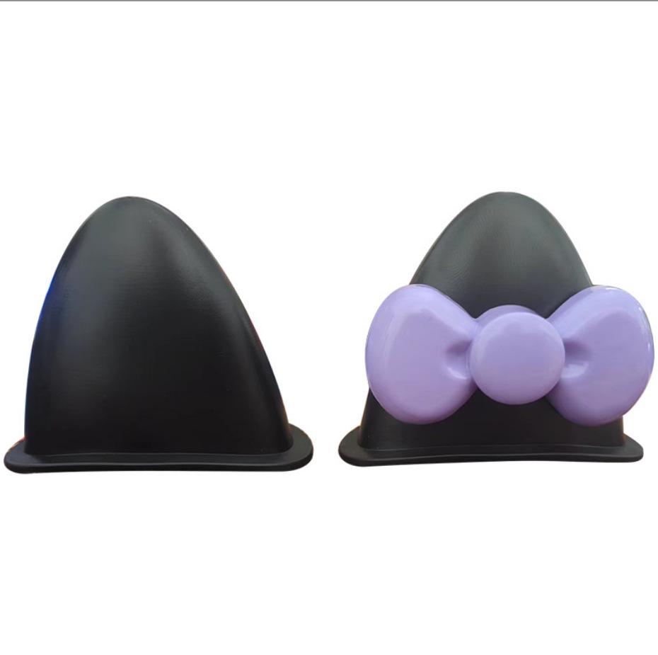 Universal Kitty Cat Helmet Ears & Bow Decoration for Kids' Helmets