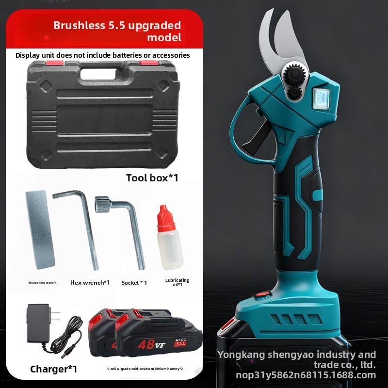Handheld electric pruning shears: lithium battery charging garden shears