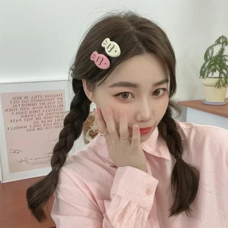 3pcs Cartoon Small Fish Hairpins Children Korean Styles Sweet Girls Colorful Mini Cute Hair Clips Hair Accessories Wholesale