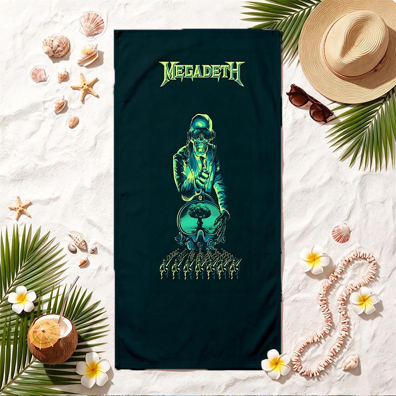 Megadeth Soft Beach Towel Stylish Beach Pool Towel for Summer Seaside Vacation Travel