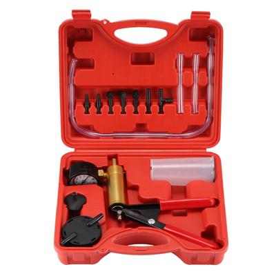 Kit Multifuncional Manual de Purga de Frenos Bomba de Vacío para Coche Automotriz Kit Propio Adaptador de Tornillo de Purga de Frenos Maletín de Transporte