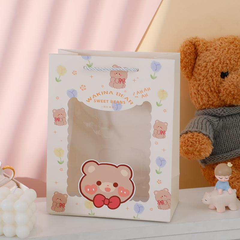 5pcs Gift Box Packaging Gift Bag Wedding Boxs Candy Valentine's Day Rose Bouquet Bag Cartoon Bonbons Verpakking