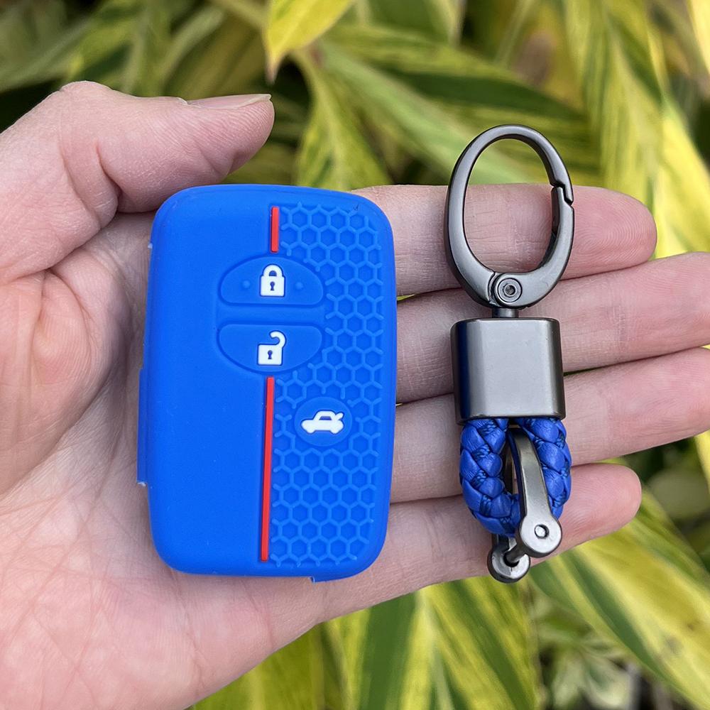 Silicone Car Fob Key Case Holder Cover Shell for Toyota Camry Prius Land Cruiser Prado 150 Crown for Subaru Foreste XV Remote