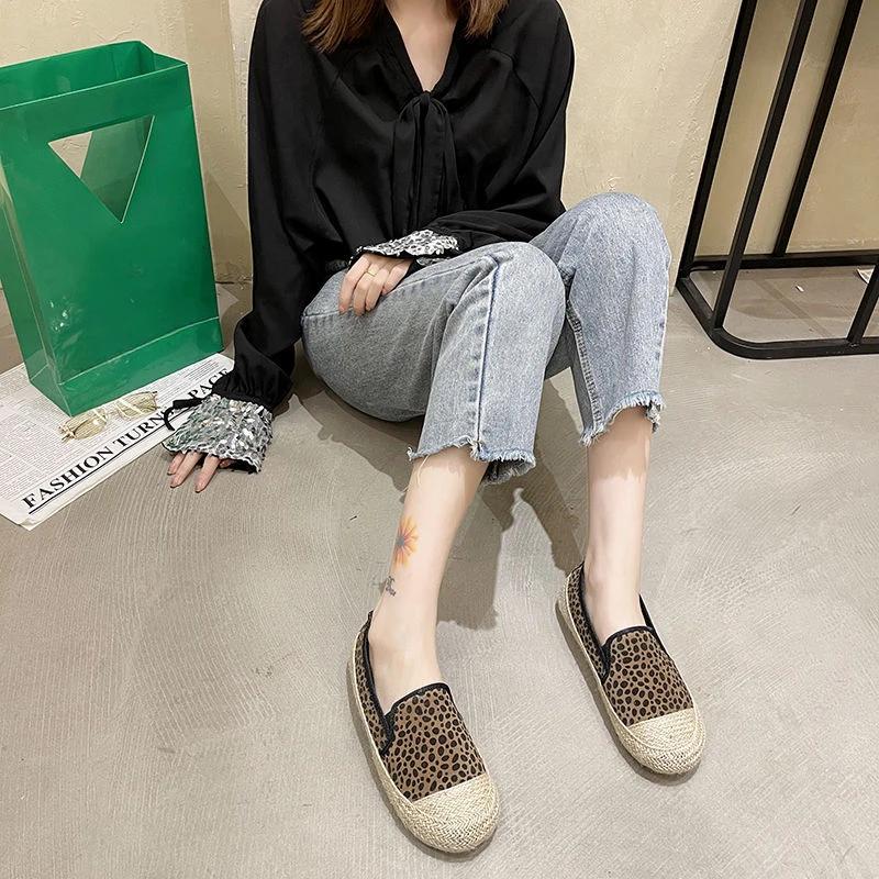 Fashion Espadrilles Loafers Female Footwear Slip On Women's Shoes New In Comfortable And Elegant Spring With Premium Korean Offers