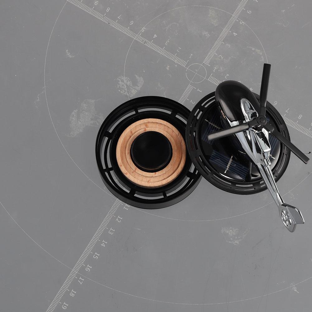 Helicopter Solar Car Air Freshener Propeller Rotating Interior Accessories Flavoring Supplies Fighter Model Perfume Decoration