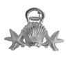Hair Claw Oceanic Design Back Head Hair Clip with Shells Starfish Conch Pattern Multi-Purpose Hair Accessories