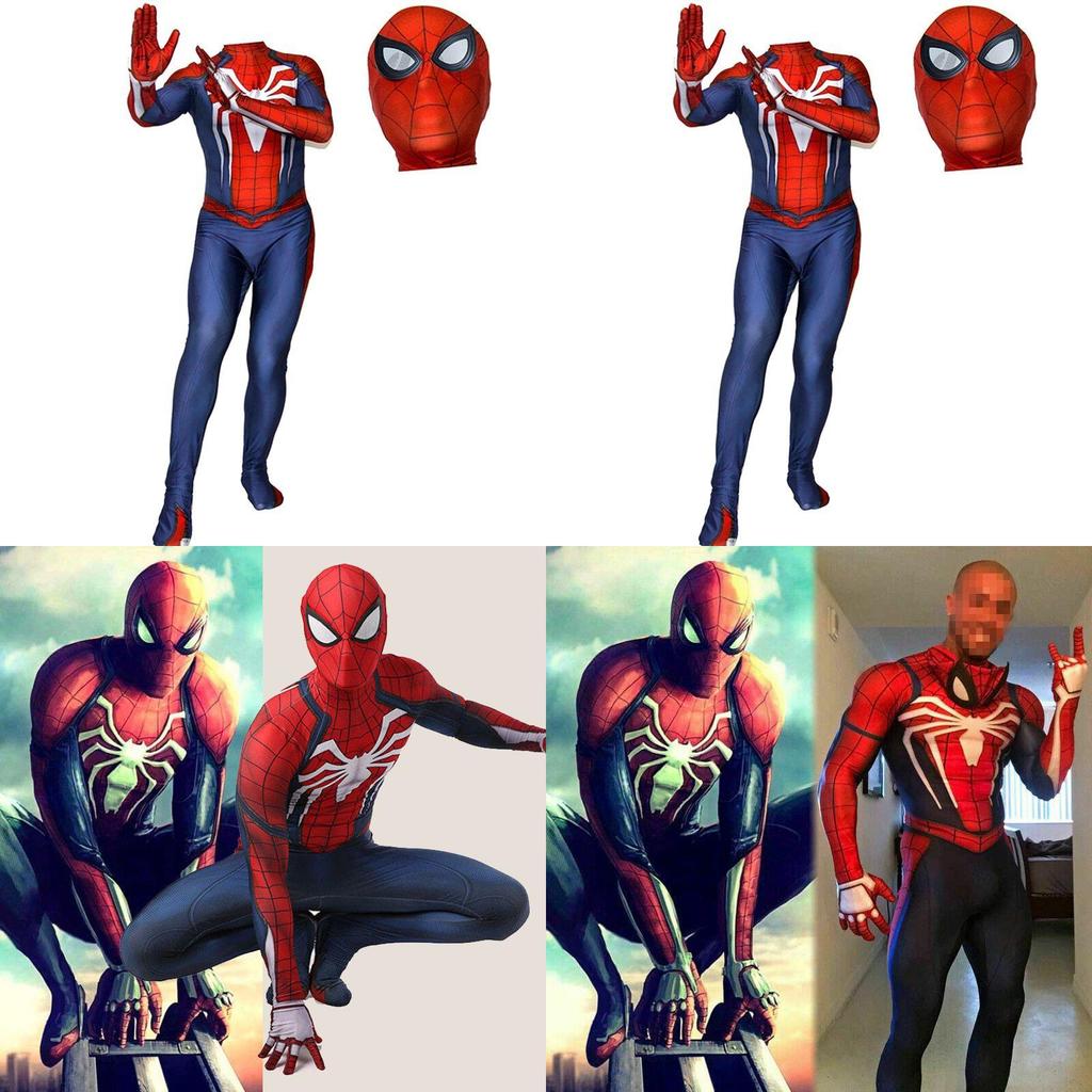 Ps4 Insomniac Spider-man Cosplay Costume 3d Print Adult Kids Spidey Zentai Suit With Exquisite Workmanship And Breathable Lycra Material